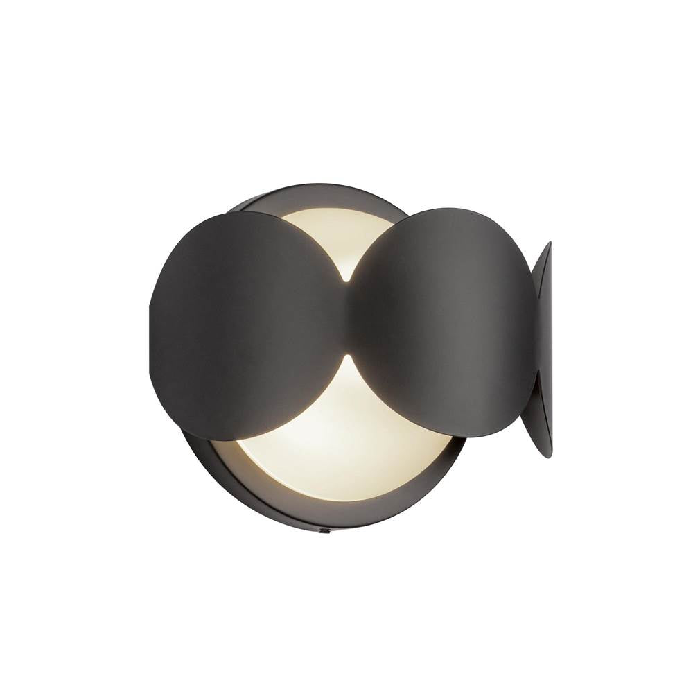 Kuzco WS59810-BK/OP Black,Opal Glass Ciel 10-in Black/opal Glass Socket Wall Sconce Image 3