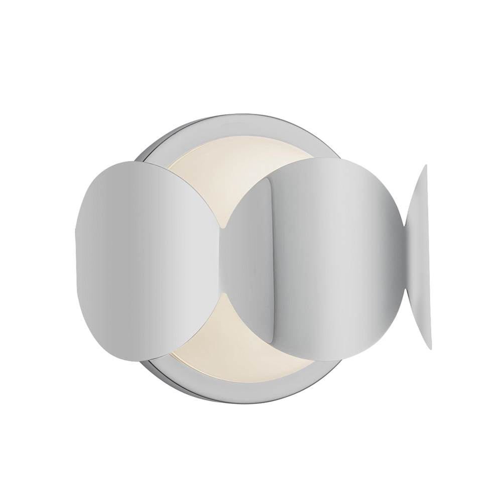 Kuzco Ciel 10-in Brushed Gold/opal Glass Socket Wall Sconce