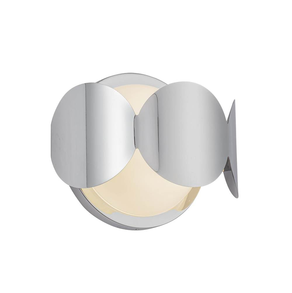 Kuzco WS59810-CH/OP Chrome,Opal Glass Ciel 10-in Chrome/opal Glass Socket Wall Sconce Image 3