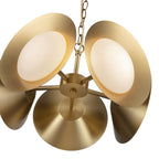 Kuzco CH77916-BG/OP-UNV Brushed Gold,Opal Glass Cleo 16-in Brushed Gold/opal Glass Led Chandelier Image 3
