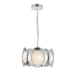 Kuzco Cleo 16-in Brushed Gold/opal Glass Led Chandelier