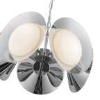 Kuzco CH77916-CH/OP-UNV Chrome,Opal Glass Cleo 16-in Chrome/opal Glass Led Chandelier Image 3