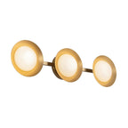 Kuzco Cleo 23-in Brushed Gold/opal Glass Led Vanity Light