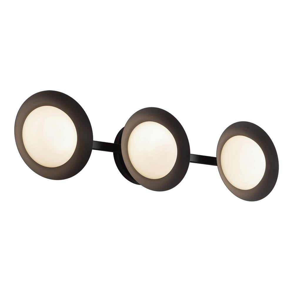 Kuzco Cleo 23-in Brushed Gold/opal Glass Led Vanity Light