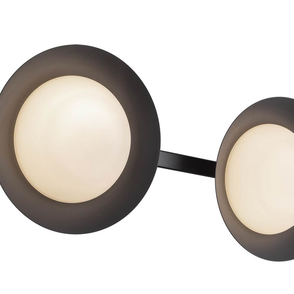 Kuzco VL77923-BK/OP Black,Opal Glass Cleo 23-in Black/opal Glass Led Vanity Light Image 3