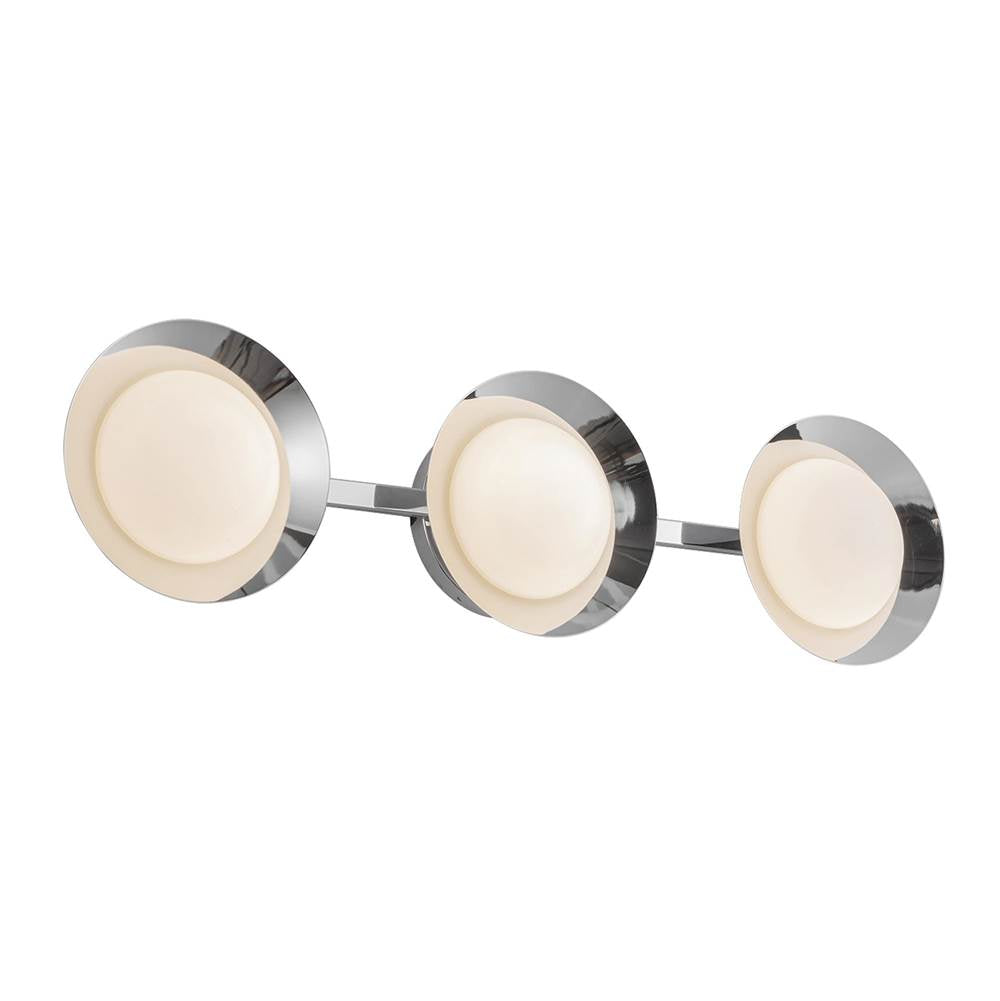 Kuzco Cleo 23-in Brushed Gold/opal Glass Led Vanity Light