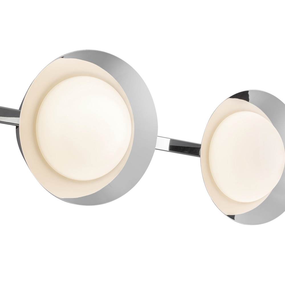 Kuzco VL77923-CH/OP Chrome,Opal Glass Cleo 23-in Chrome/opal Glass Led Vanity Light Image 3