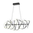 Kuzco CH96442-BK Black Collide 44-in Black Led Chandeliers Image 1