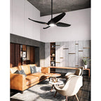 Kuzco CF90955-MB Matte Black Coronado 56-in Matte Black Led Ceiling Fan Image 2