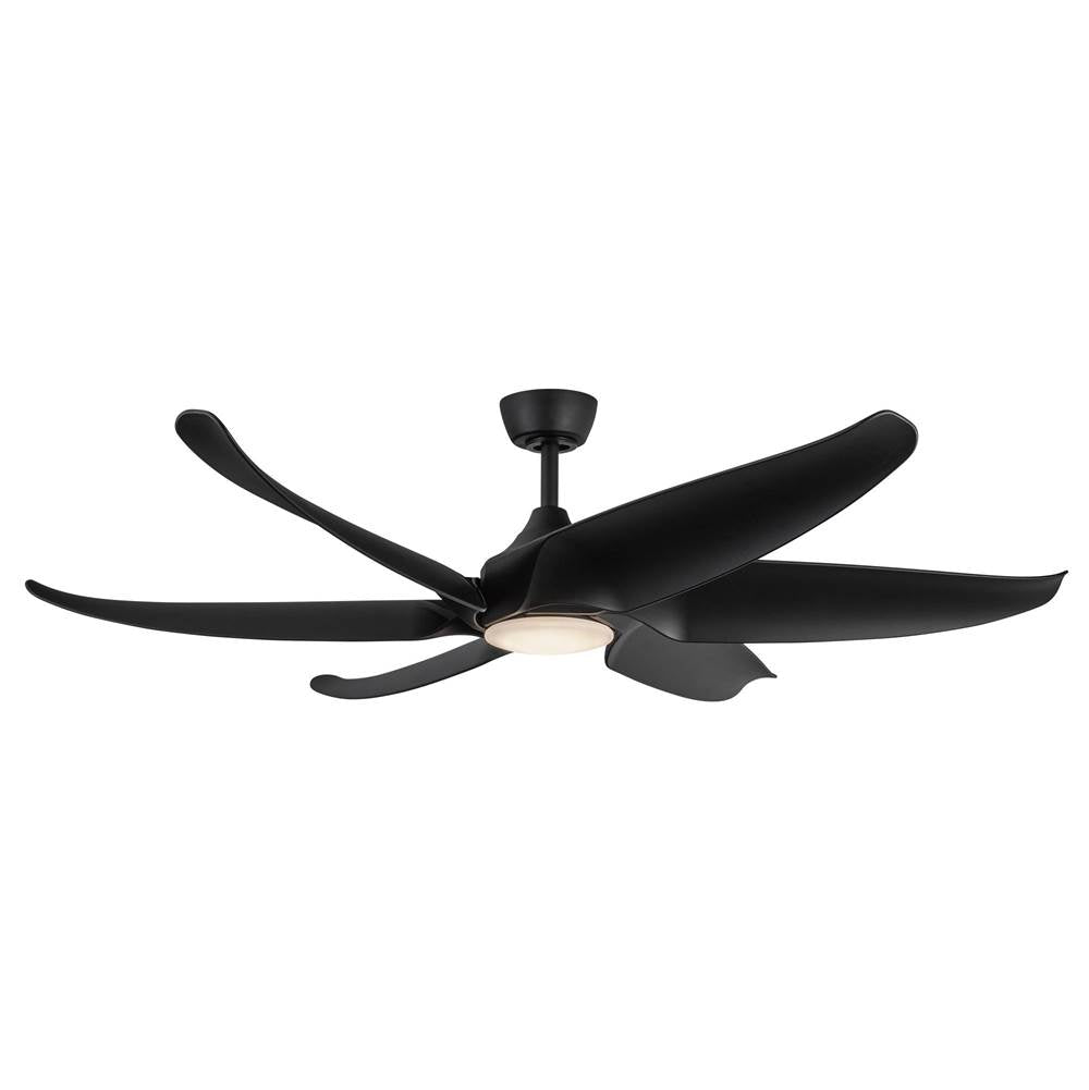 Kuzco CF90960-MB Matte Black Coronado 60-in Matte Black Led Ceiling Fan Image 1