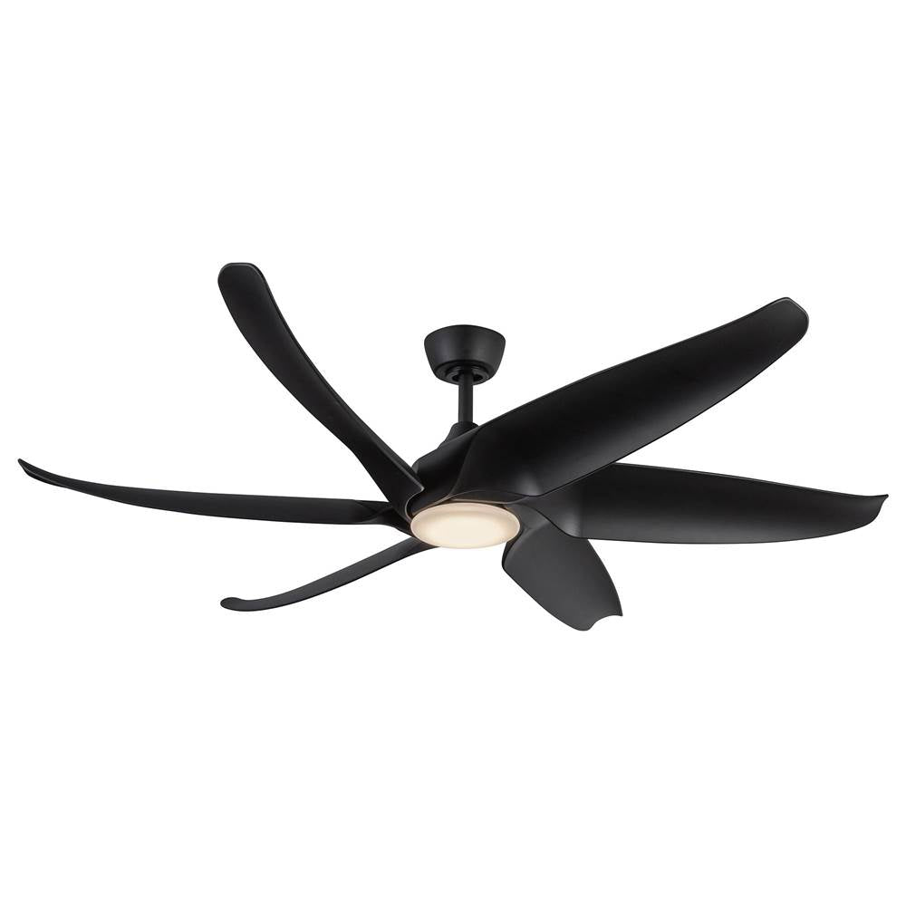 Kuzco Coronado 60-in Matte Black Led Ceiling Fan