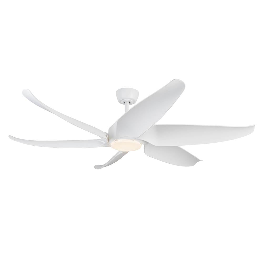 Kuzco CF90960-WH Matte White Coronado 60-in Matte White Led Ceiling Fan Image 8