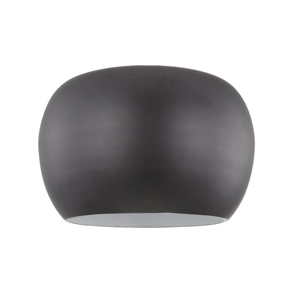 Kuzco FM44614-BK/WH Black,White Croft 14-in Black/white Led Flush Mount Image 1