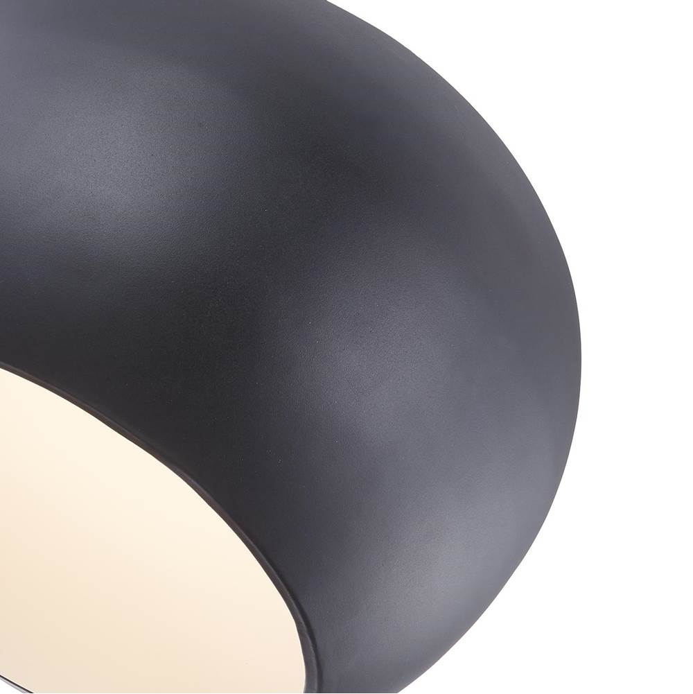 Kuzco FM44614-BK/WH Black,White Croft 14-in Black/white Led Flush Mount Image 3