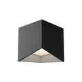 Kuzco Cubix 5-in Black/white Led Flush Mount