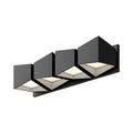 Kuzco Cubix 24-in Black/white Led Vanity