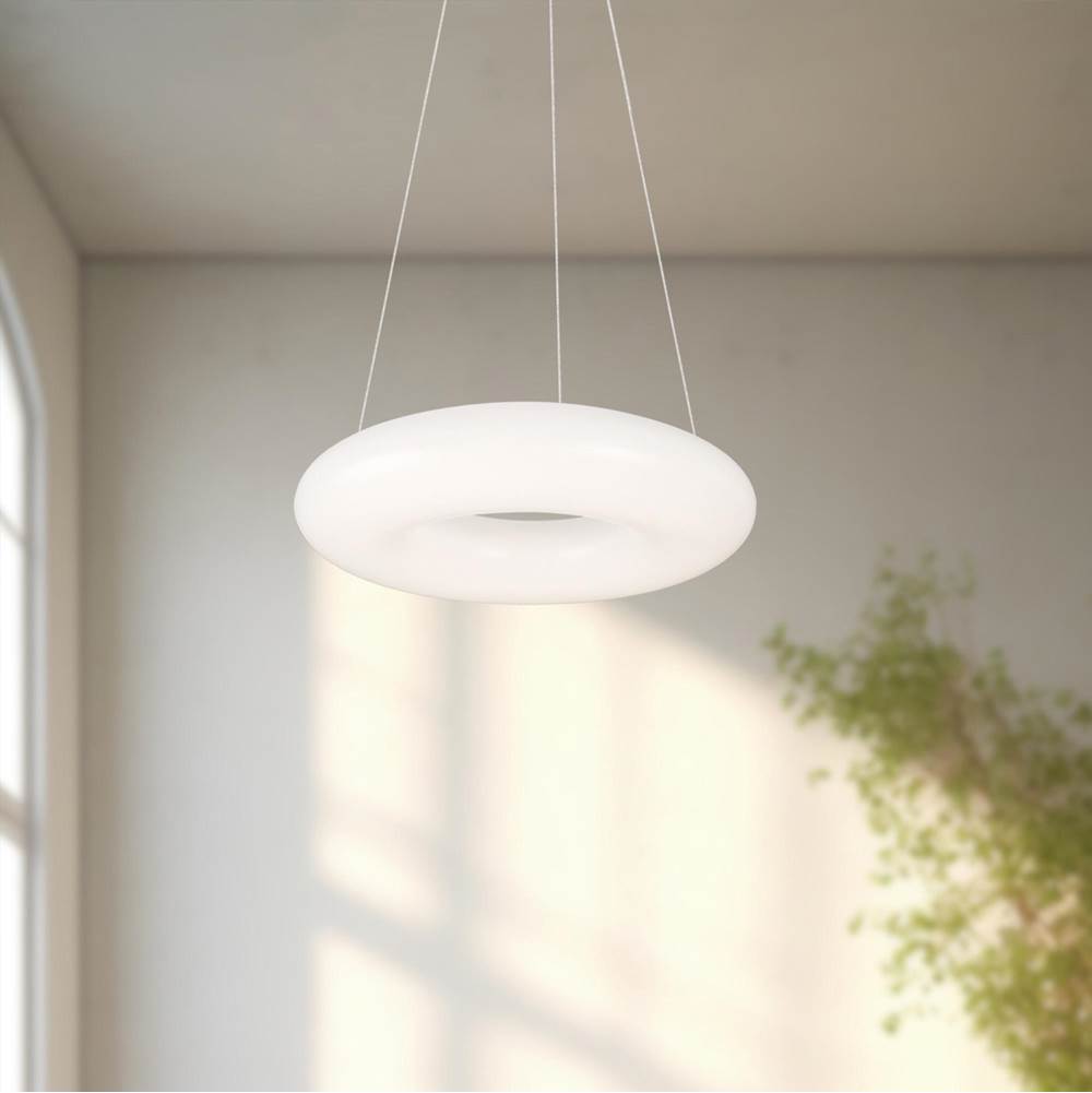 Kuzco Cumulus 12-in White Led Pendant