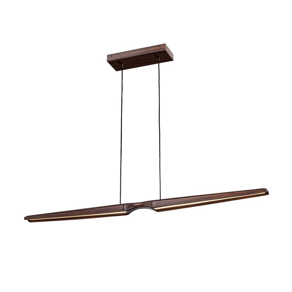 Kuzco Dakota 42-in Beech Wood Led Linear Pendant