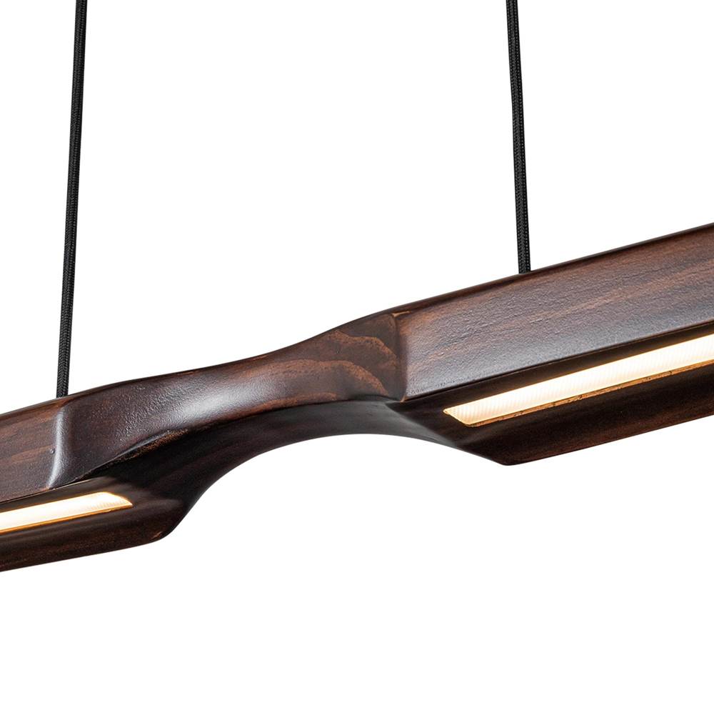 Kuzco LP21647-WT-UNV Walnut Dakota 42-in Walnut Led Linear Pendant Image 5