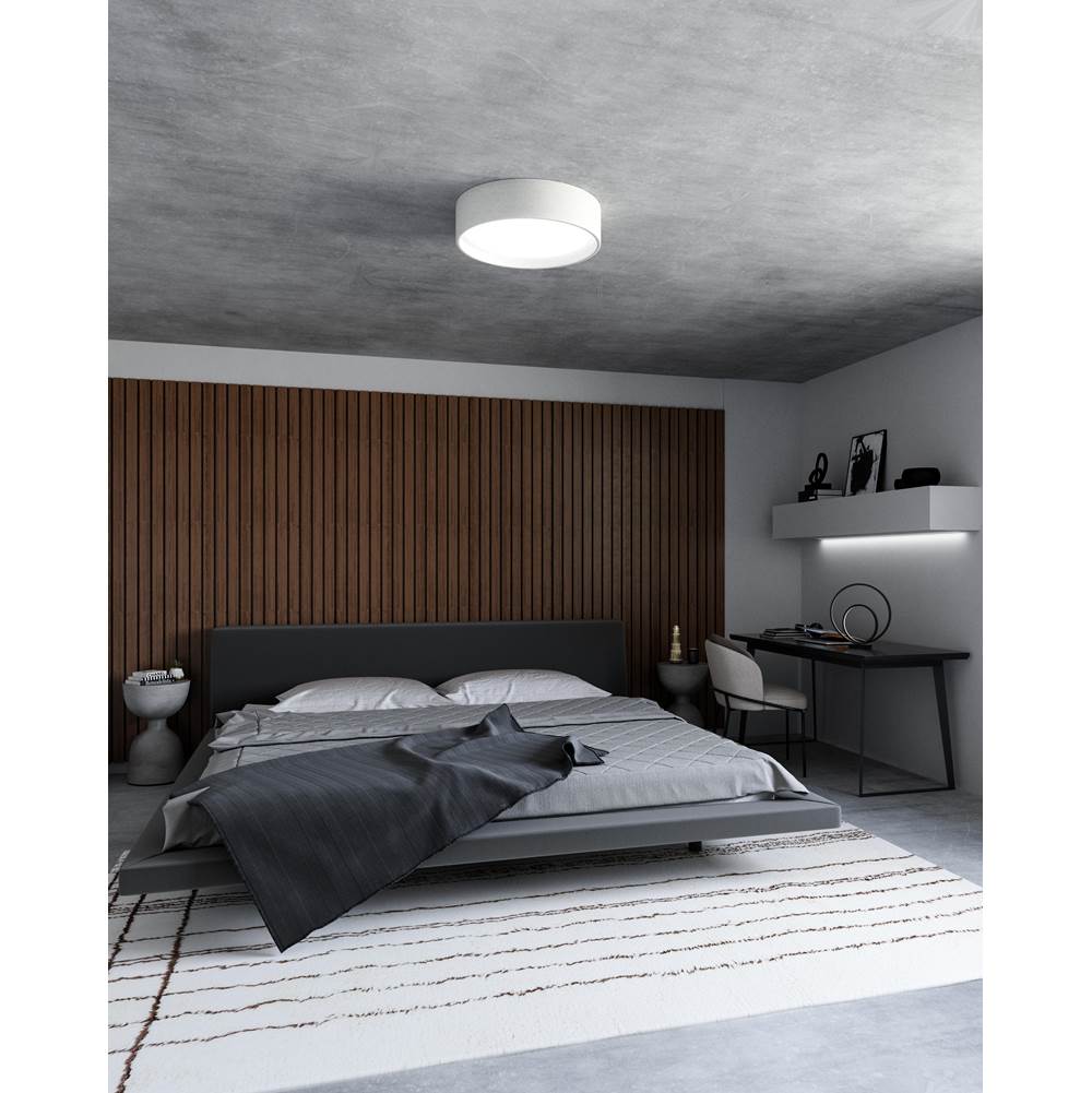 Kuzco FM7920-WH-5CCT White Dalton 20-in White Led Flush Mount Image 3