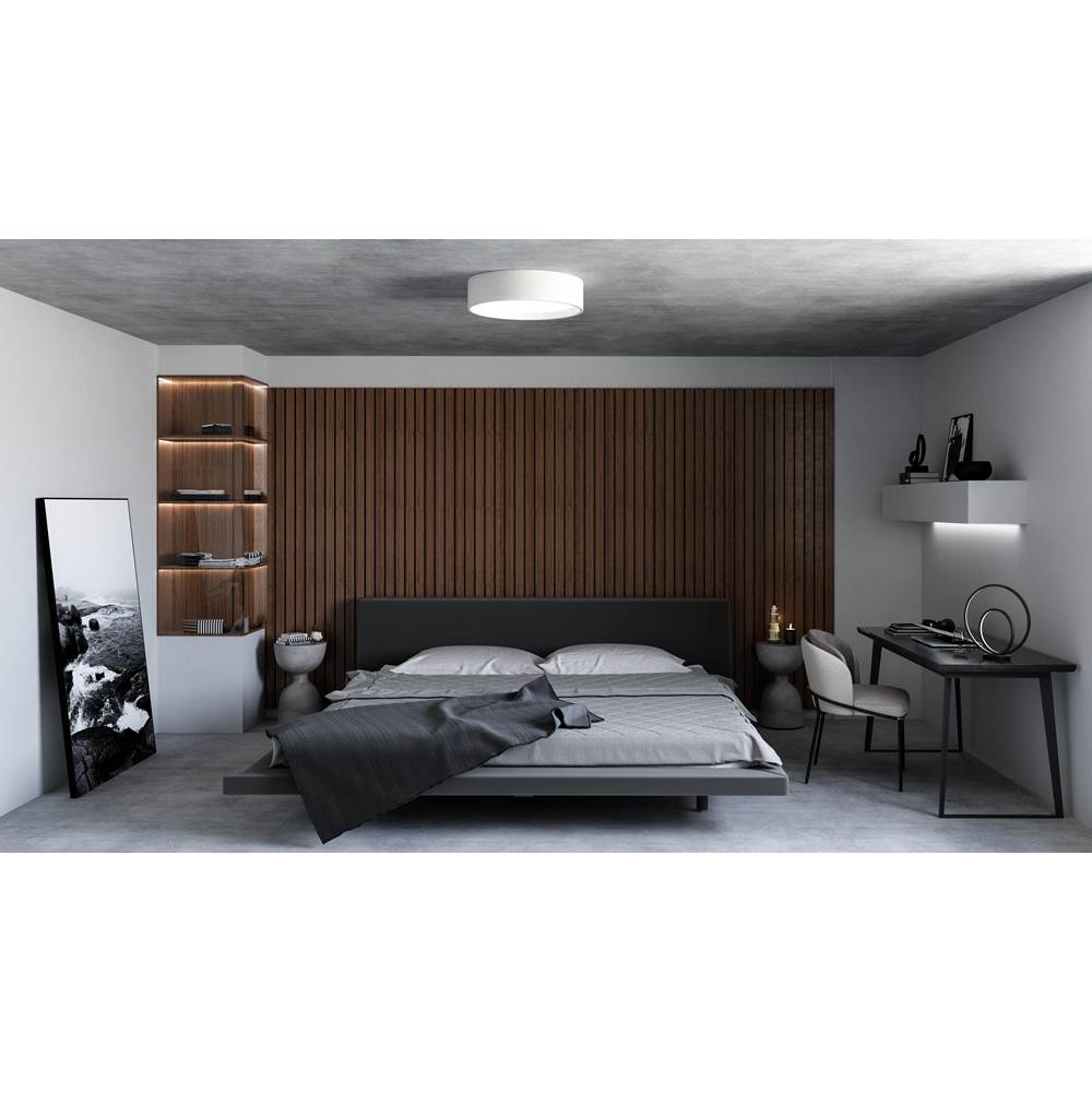 Kuzco FM7920-WH-5CCT White Dalton 20-in White Led Flush Mount Image 2