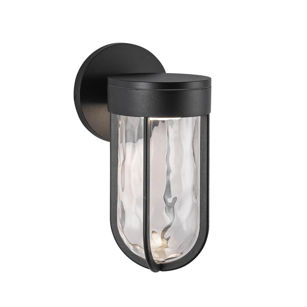 Kuzco EW17627-BK Black Davy 11-in Black Led Exterior Wall Sconce Image 4