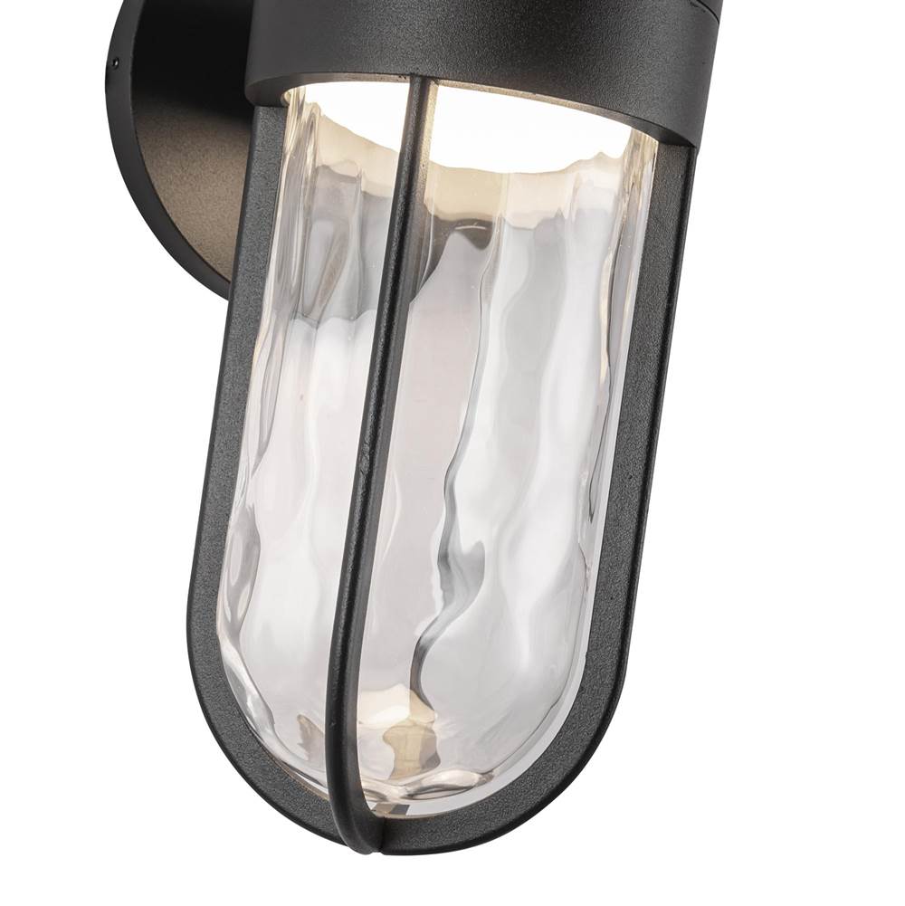 Kuzco EW17627-BK Black Davy 11-in Black Led Exterior Wall Sconce Image 2