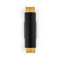 Kuzco Dela 16-in Black/gold Leaf Led Wall Sconce