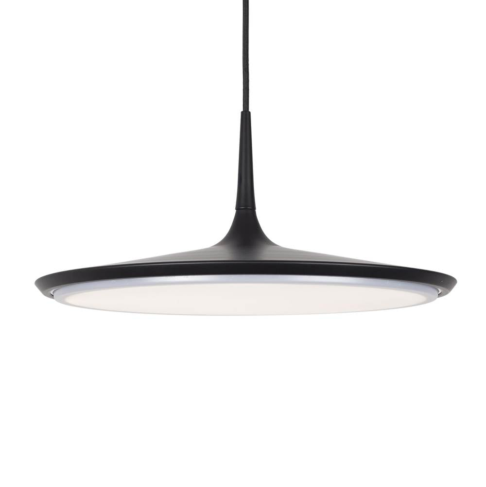 Kuzco PD46216-BK-UNV Black Disc 16-in Black Led Pendant Image 1