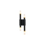 Kuzco WS19705-BK-UNV Black Draven 5-in Black Led Wall Sconce Image 1