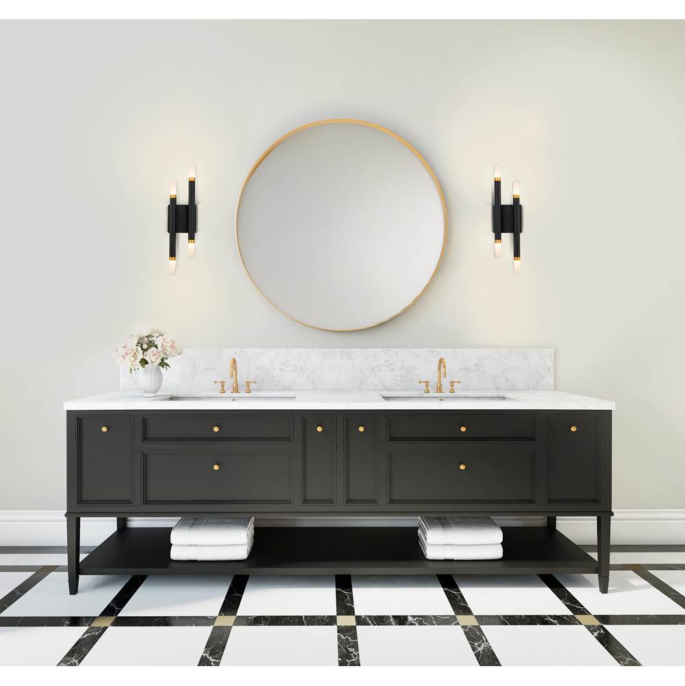 Kuzco WS19705-BK-UNV Black Draven 5-in Black Led Wall Sconce Image 2