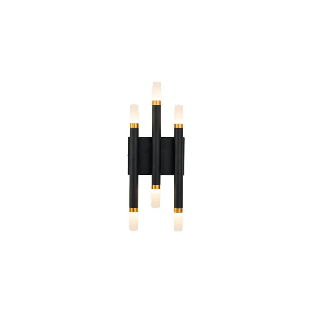 Kuzco WS19707-BK-UNV Black Draven 7-in Black Led Wall Sconce Image 1