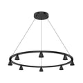 Kuzco CH19933-BK-UNV Black Dune 33-in Black Led Chandeliers Image 1