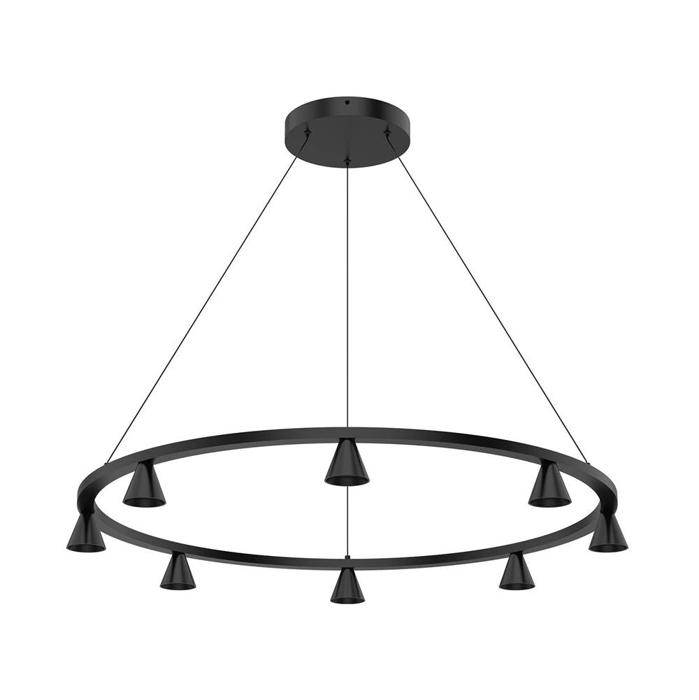Kuzco CH19933-BK-UNV Black Dune 33-in Black Led Chandeliers Image 1