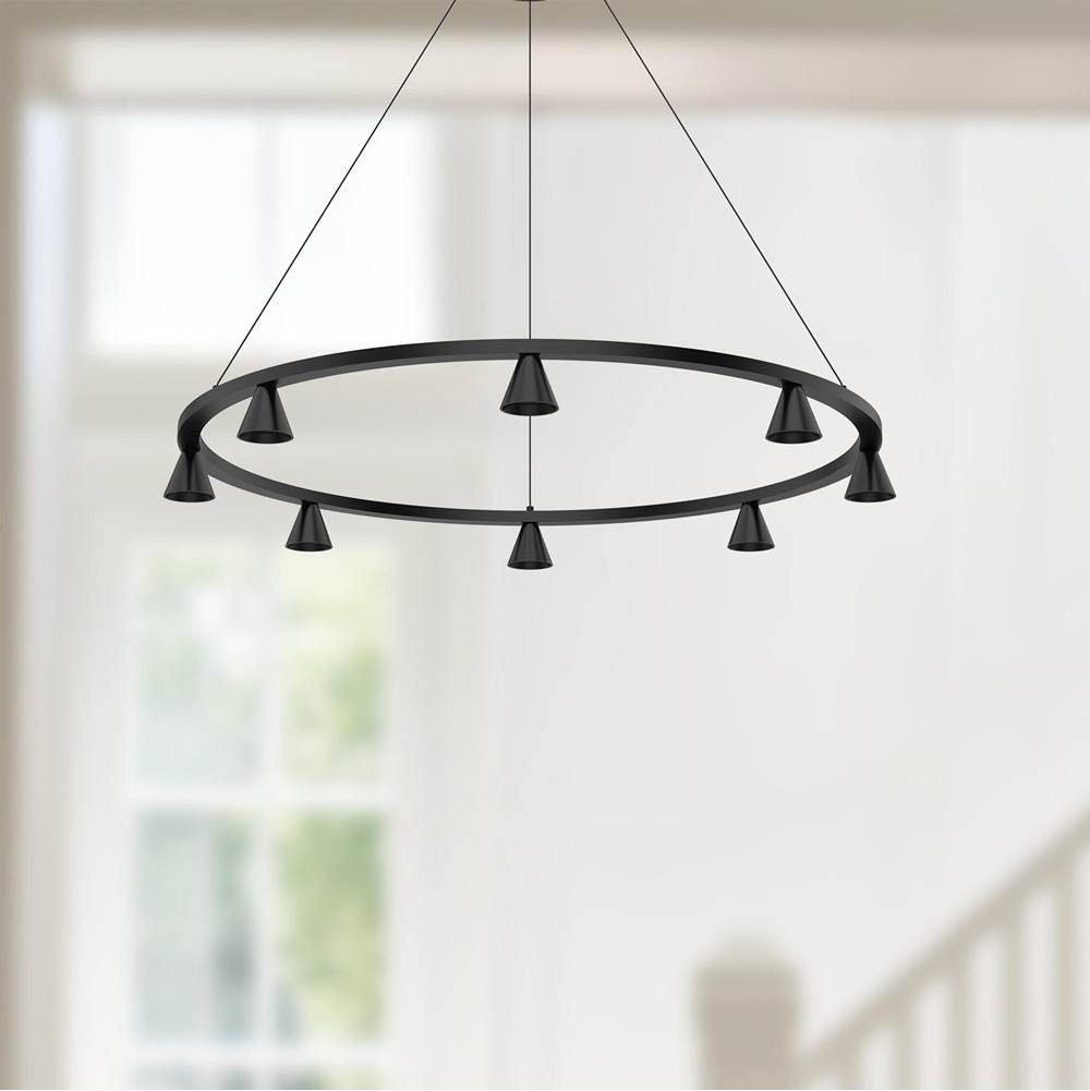 Kuzco CH19933-BK-UNV Black Dune 33-in Black Led Chandeliers Image 2