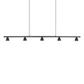 Kuzco LP19947-BK-UNV Black Dune 47-in Black Led Linear Pendant Image 1