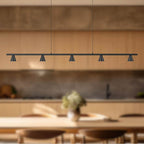Kuzco LP19947-BK-UNV Black Dune 47-in Black Led Linear Pendant Image 2