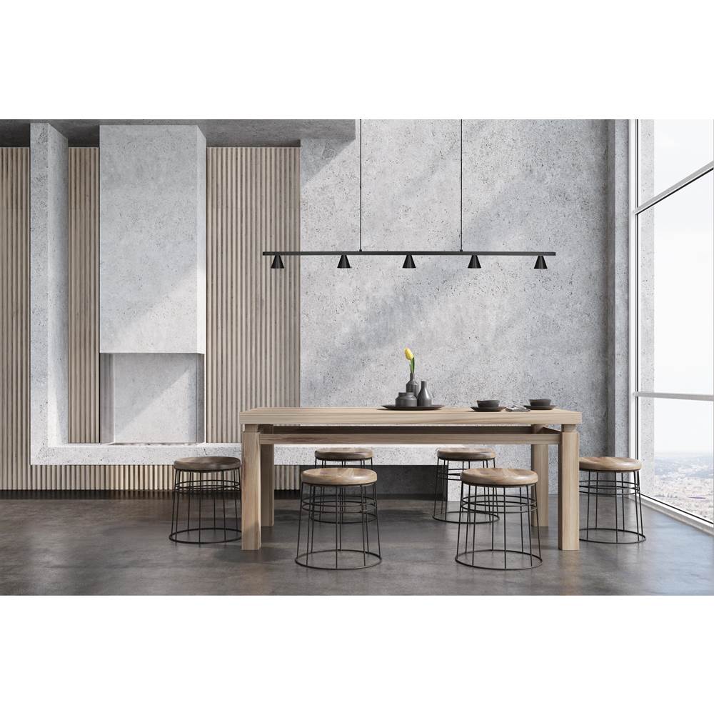 Kuzco Dune 47-in Black Led Linear Pendant
