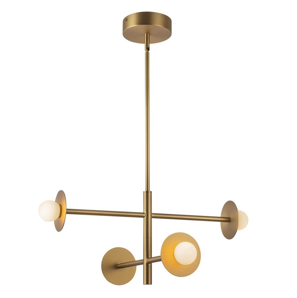 Kuzco CH15504-BG-UNV Brushed Gold Elixir 22-in Brushed Gold Led Chandelier Image 1