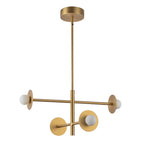 Kuzco Elixir 22-in Brushed Gold Led Chandelier
