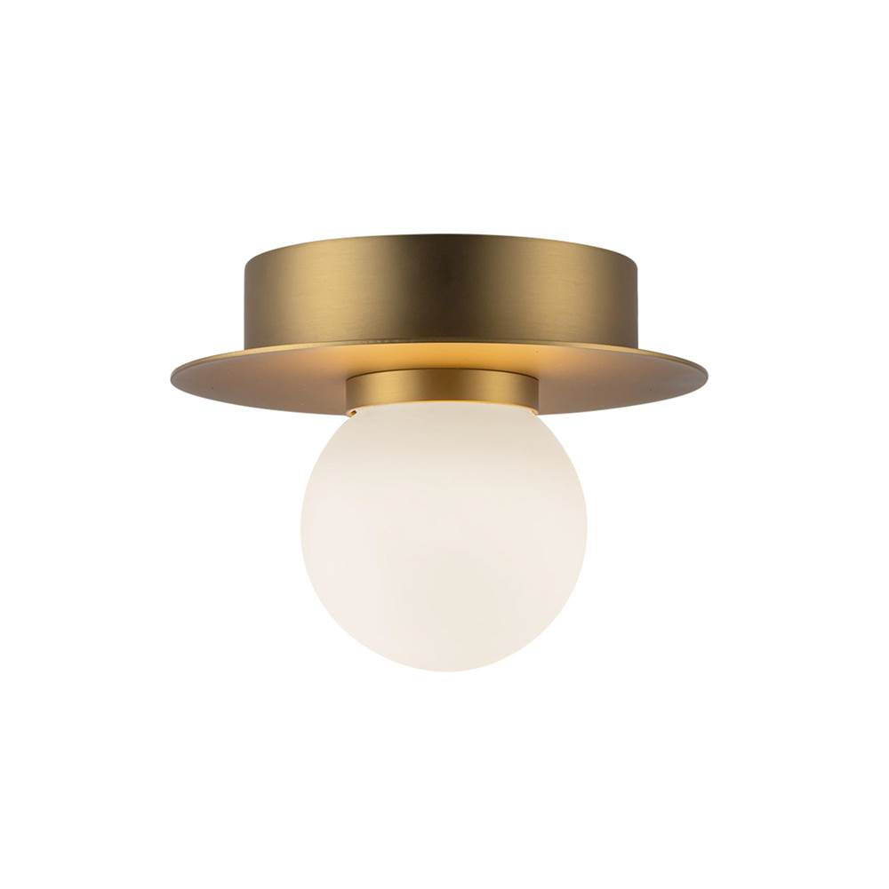 Kuzco FM15506-BG-UNV Brushed Gold Elixir 6-in Brushed Gold Led Flush Mount Image 1