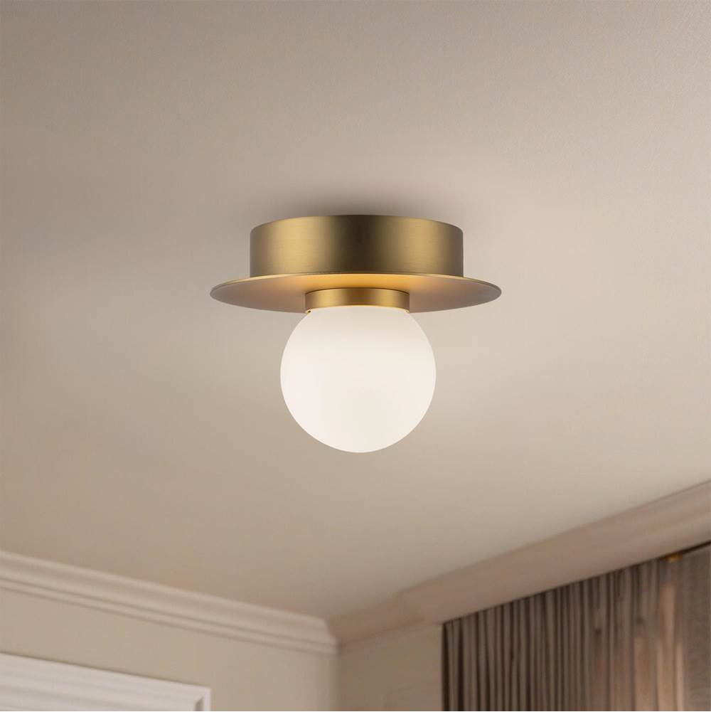 Kuzco FM15506-BG-UNV Brushed Gold Elixir 6-in Brushed Gold Led Flush Mount Image 2