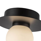 Kuzco FM15506-BK-UNV Black Elixir 6-in Black Led Flush Mount Image 3
