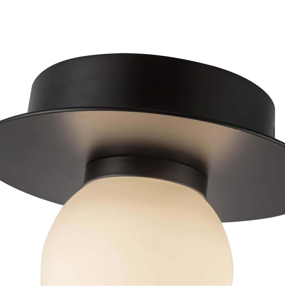 Kuzco FM15506-BK-UNV Black Elixir 6-in Black Led Flush Mount Image 3