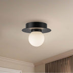 Kuzco FM15506-BK-UNV Black Elixir 6-in Black Led Flush Mount Image 2