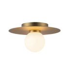 Kuzco FM15510-BG-UNV Brushed Gold Elixir 10-in Brushed Gold Led Flush Mount Image 1
