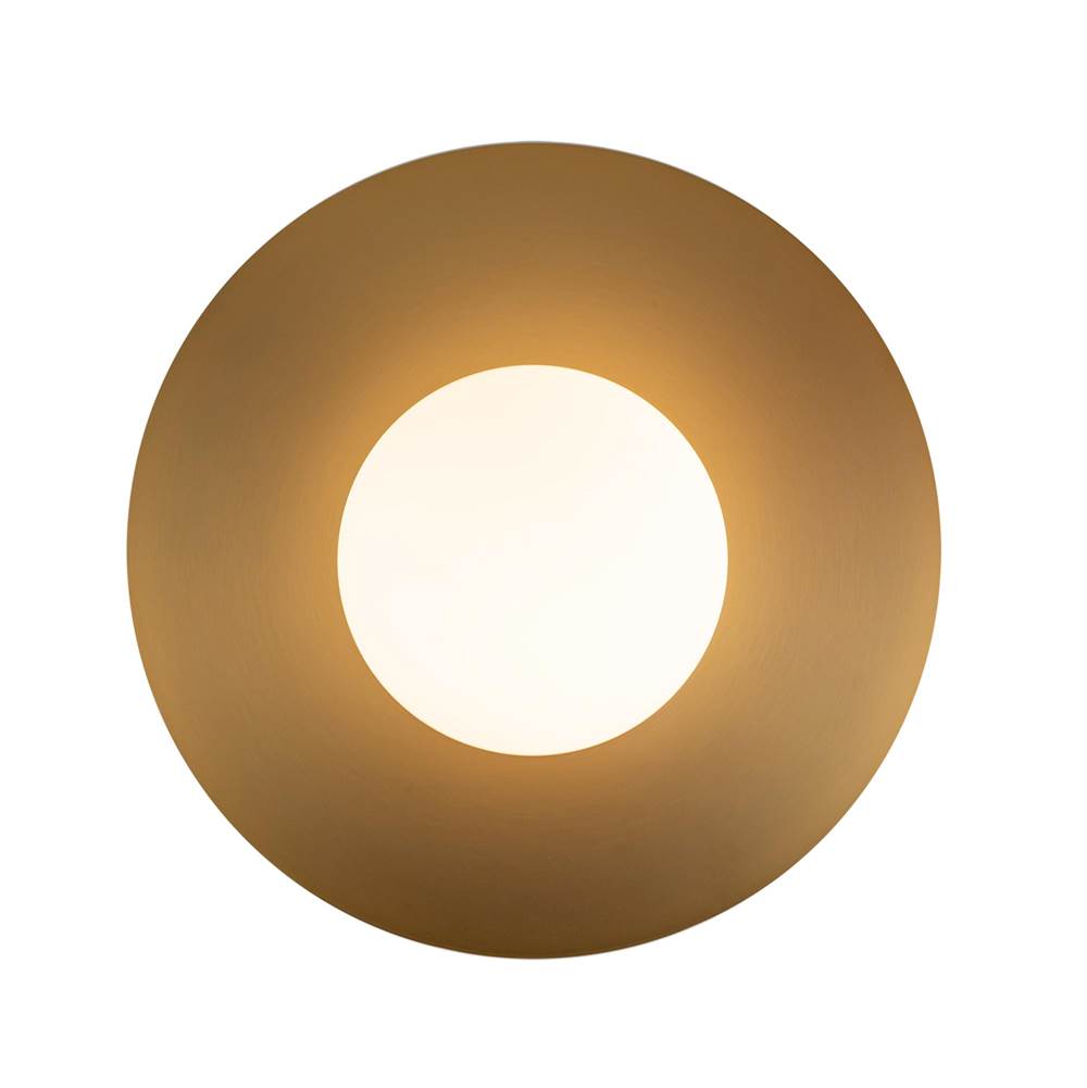 Kuzco FM15510-BG-UNV Brushed Gold Elixir 10-in Brushed Gold Led Flush Mount Image 4