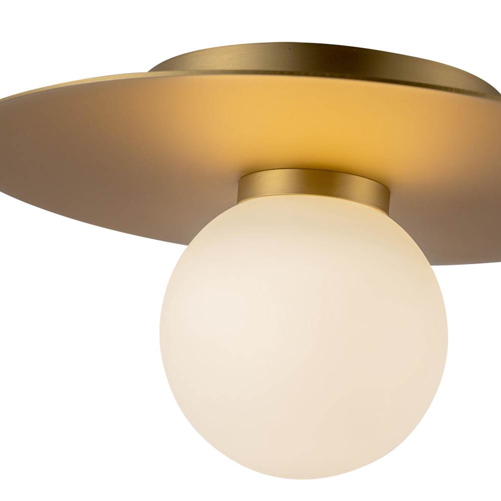 Kuzco FM15510-BG-UNV Brushed Gold Elixir 10-in Brushed Gold Led Flush Mount Image 3