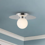 Kuzco FM15510-CH-UNV Chrome Elixir 10-in Chrome Led Flush Mount Image 2