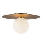 Kuzco FM15514-BG-UNV Brushed Gold Elixir 14-in Brushed Gold Led Flush Mount Image 1